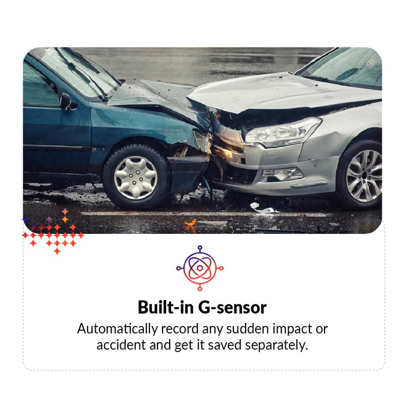 CP PLUS CarKam Car Dashcam with 1080p Full Hd Resolution | Wide View Angle | Supports G Sensor CP-AD-H2B-W