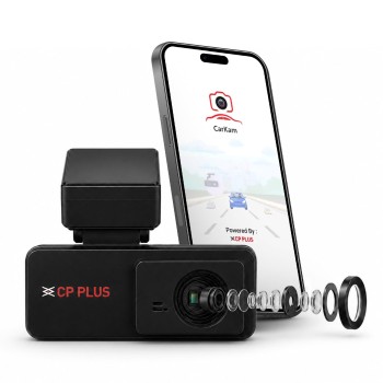 CP PLUS Dash Cam for Car CP-F34 | 2K 3MP Full HD+ Front Dashcam with Built-in GPS | 137° Wide View Angle