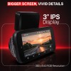 CP PLUS Dash Cam for Car CP-F59B | Dual Dashcam | 3K 5MP UHD Front and 2MP FHD Rear Camera | Sony STARVIS 2 IMX675 Sensor