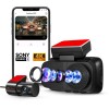 CP PLUS Dash Cam for Car CP-F89B | True 4K 8MP Dual Dashcam Front and Rear Camera | Sony STARVIS 2 IMX678 | Built-in GPS