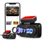 CP PLUS Dash Cam for Car CP-F89B | True 4K 8MP Dual Dashcam Front and Rear Camera | Sony STARVIS 2 IMX678 | Built-in GPS