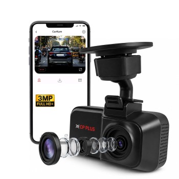 CP PLUS Dash Cam for Car CP-W310 | 2K 3MP Full HD+ Single Channel Dashcam | 1296P Recording | Built-in Microphone