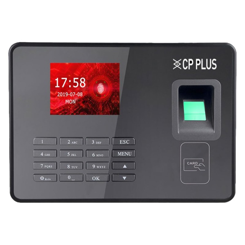 CP PLUS Fingerprint Time and Attendance Machine | Biometric System with ID Card & Password Access CP-VTA-F1043