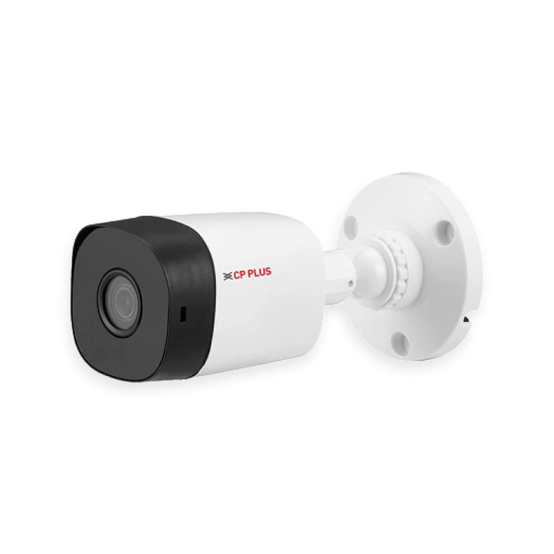 CP PLUS Weatherproof Outdoor Wired Bullet Security Camera | 2.4 MP| 3.6 MM Lens for Wide Angle| CP-URC-TC24PL2-V3 (White)