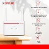 CP Plus 4G SIM Card Wi-Fi Router with High Speed 4G Internet & Wider Wi-Fi Coverage |Support External Antenna | Support Reset, WPS Button - CP-XR-DE21-S