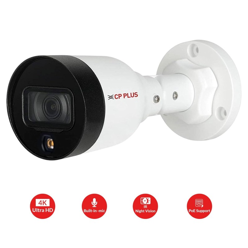 CP Plus 4MP Full HD IP Outdoor Bullet Camera | STQC Model | CP-UNC-TA41L3C-D-LQ | Color Night Vision