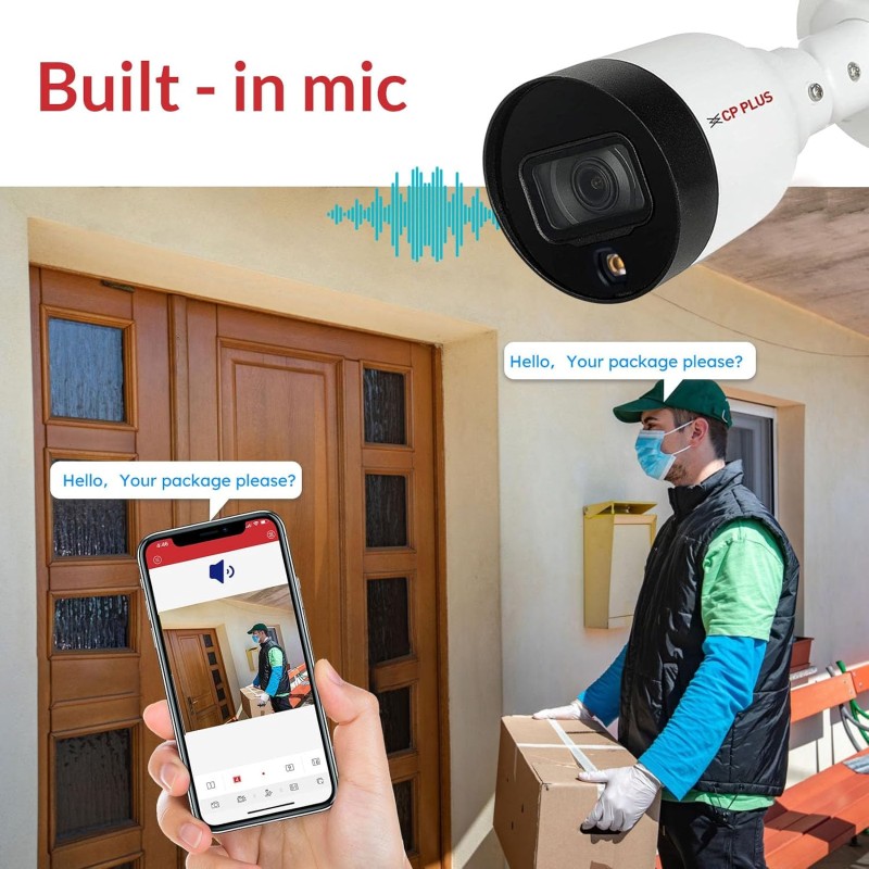 CP Plus 4MP Full HD IP Outdoor Bullet Camera | STQC Model | CP-UNC-TA41L3C-D-LQ | Color Night Vision