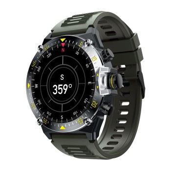 CULTSPORT Forge XR 1.43" Rugged Amoled, Barometer, Altimeter, Compass, Strava Integrated (Green)