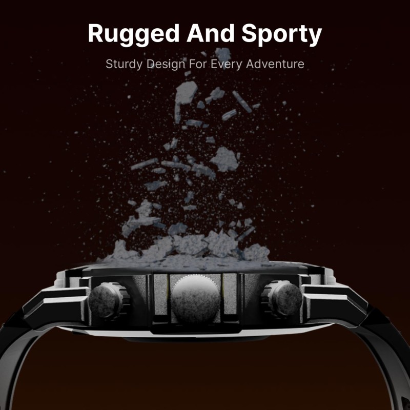 CULTSPORT Forge XR 1.43" Rugged Amoled, Barometer, Altimeter, Compass, Strava Integrated (Green)