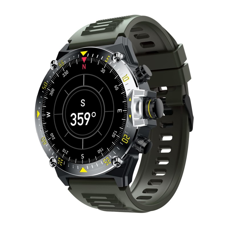 CULTSPORT Forge XR 1.43" Rugged Amoled, Barometer, Altimeter, Compass, Strava Integrated (Green)