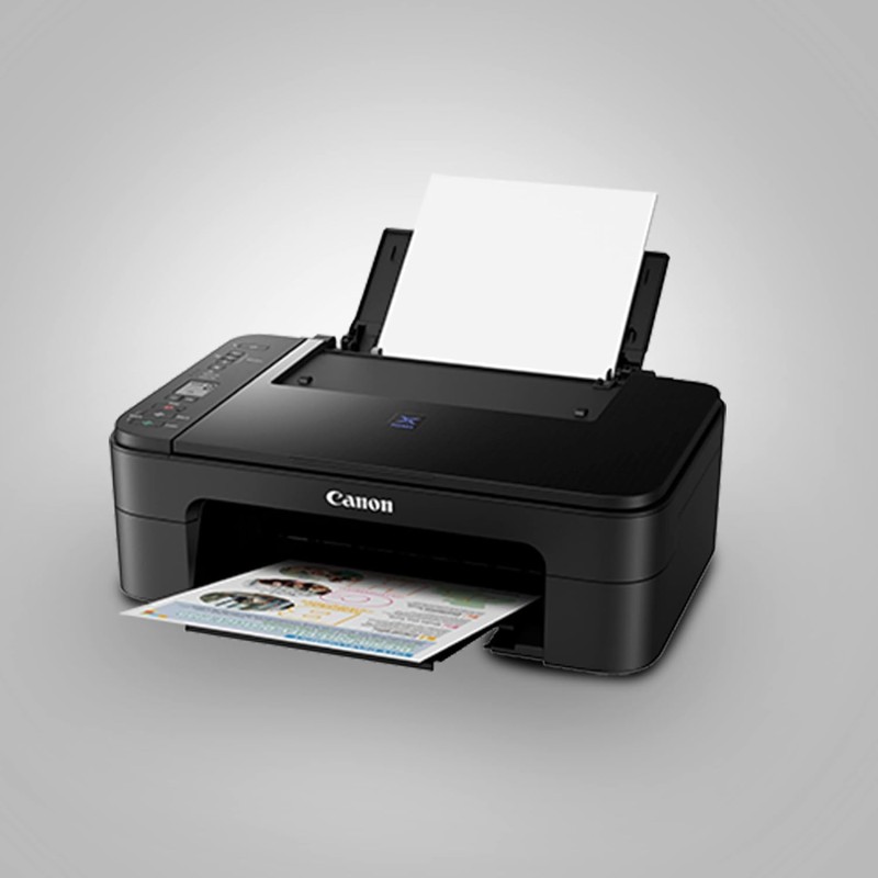 Canon PIXMA E3370 All-in-One Wireless Ink Efficient Color Printer (Black)