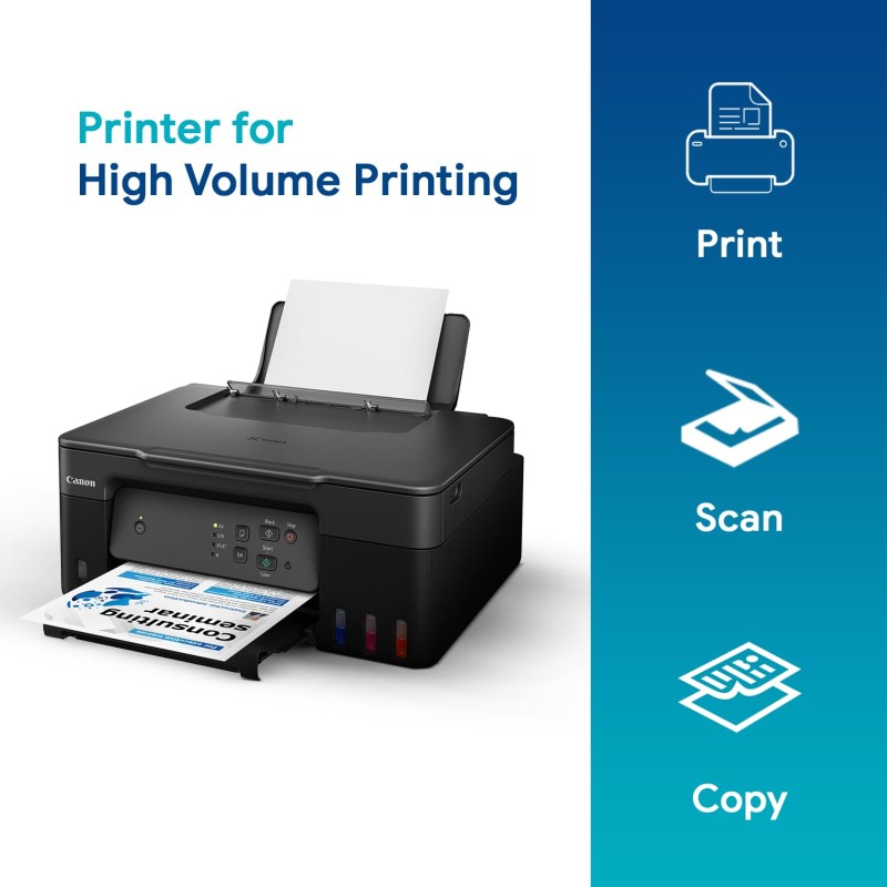 Canon PIXMA MegaTank G2730 All-in-One (Print, Scan, Copy) Inktank Colour Printer