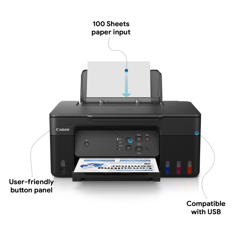Canon PIXMA MegaTank G2730 All-in-One (Print, Scan, Copy) Inktank Colour Printer
