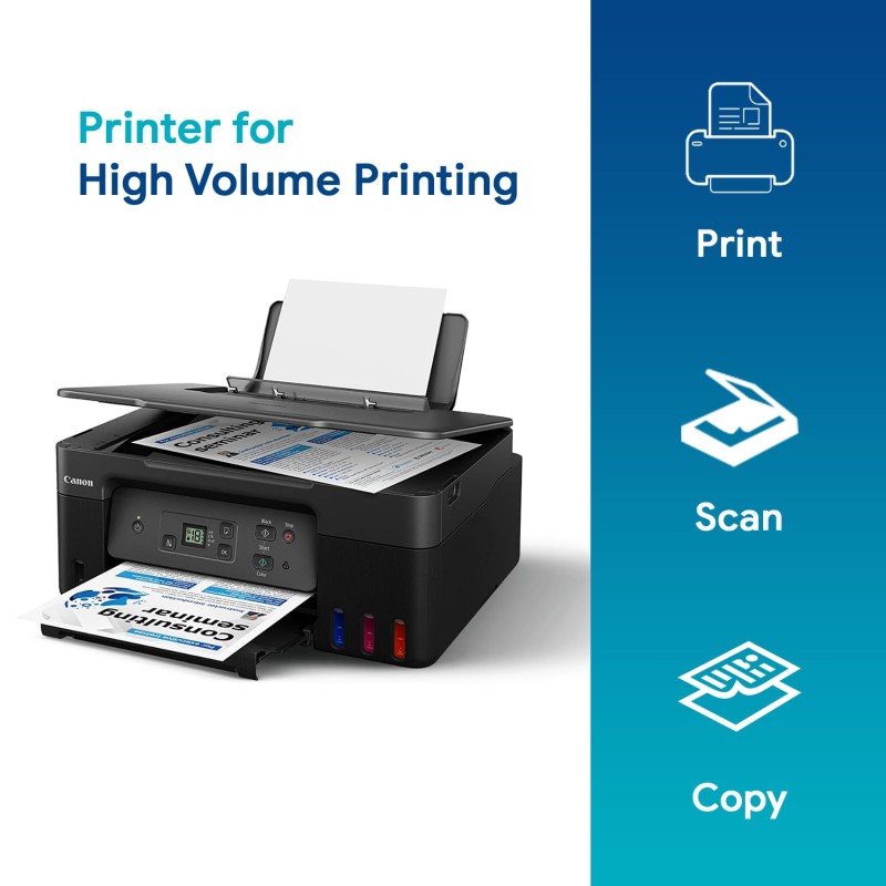 Canon PIXMA MegaTank G2770 Wired All in One Inktank Colour Printer