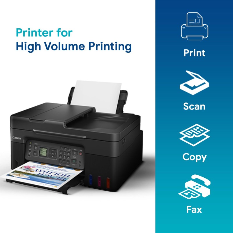 Canon PIXMA MegaTank G4770 All-in-one (Print, Scan, Copy) Wireless Inktank Printer