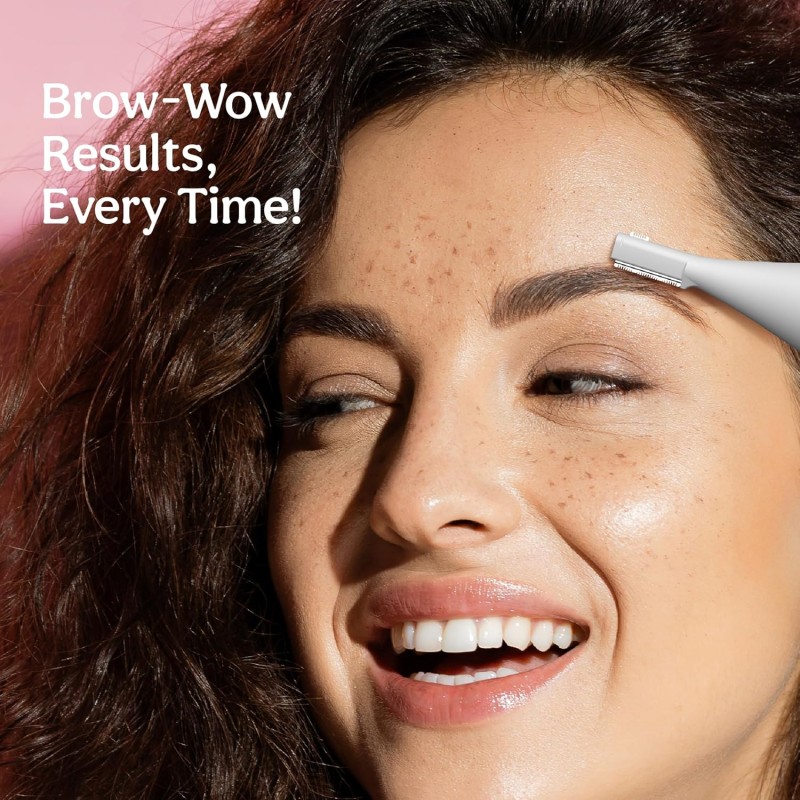 Caresmith Bloom 4 in 1 Face & Body Hair Trimmer for Women|3 Heads - Bikini Shaver, Face & Eyebrow Trimmer, Full Body Trimmer, Nose and Ear Hair Removal Machine |Women, Purple