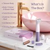 Caresmith Bloom 4 in 1 Face & Body Hair Trimmer for Women|3 Heads - Bikini Shaver, Face & Eyebrow Trimmer, Full Body Trimmer, Nose and Ear Hair Removal Machine |Women, Purple