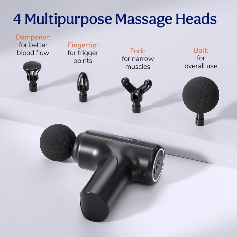 Caresmith Charge Boost Massage Gun | Body Massager | Massager Machine for Pain Relief for Men and Women | Deep Tissue Massager
