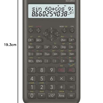 Casio FX-82MS 2nd Gen Non-Programmable Scientific Calculator, 240 Functions and 2-line Display