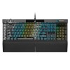 Corsair K100 RGB Optical-Mechanical Gaming Keyboard with OPX RGB Optical-Mechanical Key Switches and AXON Hyper Processing Technology for 4X Faster and 44-Zone RGB Light Edge (Black)