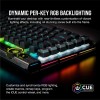 Corsair K100 RGB Optical-Mechanical Gaming Keyboard with OPX RGB Optical-Mechanical Key Switches and AXON Hyper Processing Technology for 4X Faster and 44-Zone RGB Light Edge (Black)