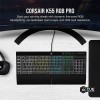 Corsair K55 RGB PRO USB Gaming Keyboard,Dynamic RGB Backlit Keys,Dust & Spill-Resistant,Six Customizable Macro Keys,Elgato Stream Deck Software Integration,Dedicated Media Keys,Detachable Palm Rest