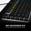 Corsair K55 RGB PRO USB Gaming Keyboard,Dynamic RGB Backlit Keys,Dust & Spill-Resistant,Six Customizable Macro Keys,Elgato Stream Deck Software Integration,Dedicated Media Keys,Detachable Palm Rest