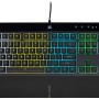 Corsair K55 RGB PRO USB Gaming Keyboard,Dynamic RGB Backlit Keys,Dust & Spill-Resistant,Six Customizable Macro Keys,Elgato Stream Deck Software Integration,Dedicated Media Keys,Detachable Palm Rest