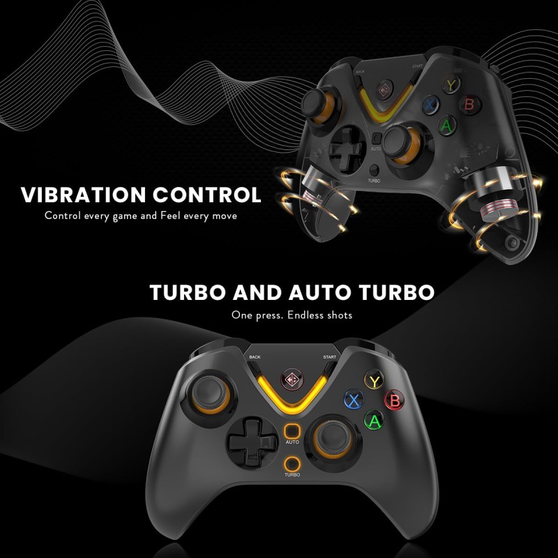 Cosmic Byte Ares Tri-Mode Wireless, Bluetooth, Wired Controller (Black)