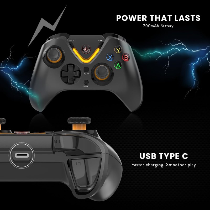 Cosmic Byte Ares Tri-Mode Wireless, Bluetooth, Wired Controller (Black)