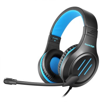 Cosmic Byte Blazar Over Ear Wired Headphones With Mic For PC, Mobiles, PS5, PS4, Xbox One, Tablets (Blue)