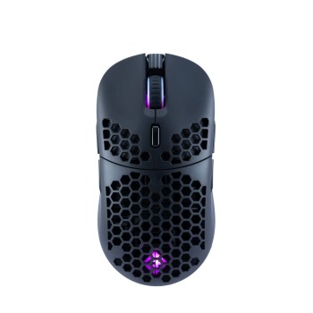 Cosmic Byte Kilonova 3335IC Wireless + Wired Dual Mode RGB Gaming Mouse with Pixart 3335 Sensor, Ultra Lightweight 89grams,Rechargeable 400mAh Battery, Replaceable Top Cover and Side Buttons (Black)