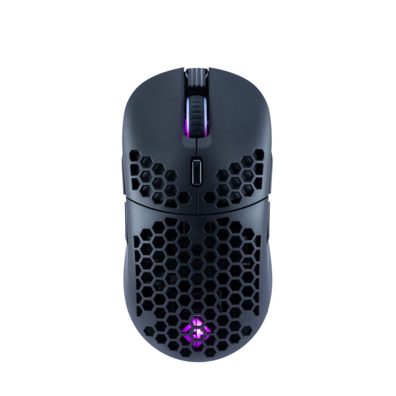 Cosmic Byte Kilonova 3335IC Wireless + Wired Dual Mode RGB Gaming Mouse with Pixart 3335 Sensor, Ultra Lightweight 89grams,Rechargeable 400mAh Battery, Replaceable Top Cover and Side Buttons (Black)