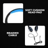 Cosmic Byte Stardust Wired On Ear Headphones with Mic Flexible for PS4, Xbox One, Laptop, PC, iPhone and Android Phones (Black,Blue)