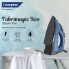 Crompton Fabrimagic Neo 1200 W Steam Iron with 180 ml water tank, Upto 15g /min Steam Output with Vertical Steaming and Non-Stick Soleplate (Blue)