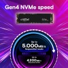 Crucial P3 Plus 500GB PCIe 4.0 3D NAND NVMe M.2 SSD, up to 5000MB/s - CT500P3PSSD8