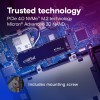 Crucial P3 Plus 500GB PCIe 4.0 3D NAND NVMe M.2 SSD, up to 5000MB/s - CT500P3PSSD8