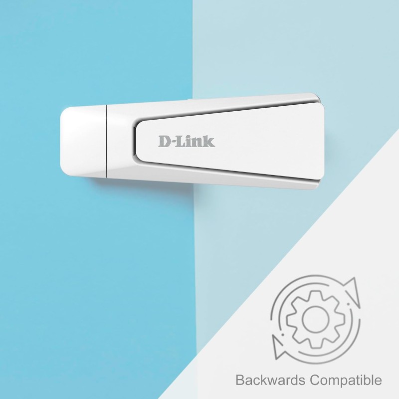 D-Link AX18U AX1800 Wi-Fi 6 USB Adapter, Wi-Fi Dongle,MU-MIMO, Dual Band, Foldable Antenna