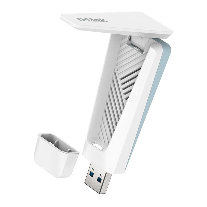 D-Link AX18U AX1800 Wi-Fi 6 USB Adapter, Wi-Fi Dongle,MU-MIMO, Dual Band, Foldable Antenna