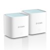 D-Link M15 | WiFi 6 Speed 1500 Mbps | Pack of 2 - Covers Upto 4000 Sq. Ft.| Dual Band | Gigabit Port |AI Powered Mesh Router
