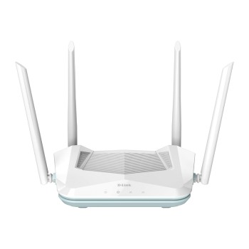 D-Link R15 | WiFi 6 Speed 1500 Mbps |Covers Upto 2500 Sq. Ft.| Dual Band | Gigabit Port| AI Powered Mesh Router
