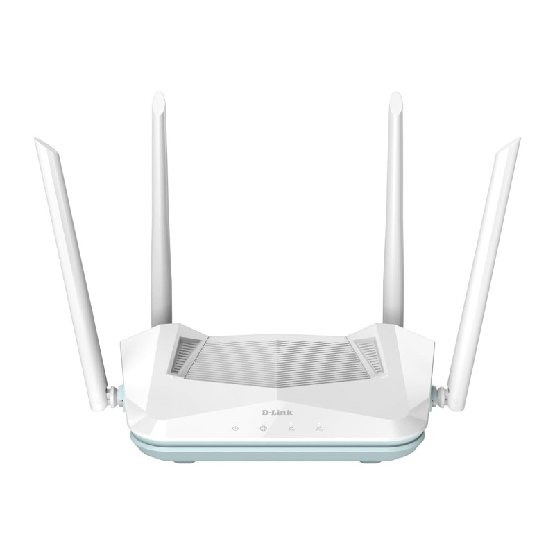 D-Link R15 | WiFi 6 Speed 1500 Mbps |Covers Upto 2500 Sq. Ft.| Dual Band | Gigabit Port| AI Powered Mesh Router