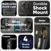 DIGIMORE Condenser Mic for Singing with V8 Sound Card | Condenser Microphone Kit | Voice Changer (D-430)