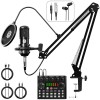 DIGIMORE Condenser Mic for Singing with V8 Sound Card | Condenser Microphone Kit | Voice Changer (D-430)