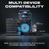 DIGIMORE Dual UHF Wireless Mic System | Cardioid Polar Pattern, Noise-Reduction Coil, <5ms Latency, (D-350)