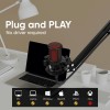 DIGIMORE USB Condenser Microphone Kit | 192kHz/24bit | BoomArm, Pop Filter, Mic Cover, (D-500)