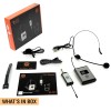 DIGIMORE Wireless Headset Microphone Mic | 150ft Range | 2400 MHz Frequency | 5Hrs Battery | Ideal for Stage Performance (D-345)