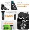 DIGIMORE Wireless Microphone System with AI Voice Changer | Built-in Echo, Bass & Sound Effects | (D-356)