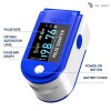 DR VAKU® Swadesi Pulse Oximeter Fingertip, Blood Oxygen Saturation Monitor Fingertip, Blood Oxygen Meter Finger Oximeter Finger with Pulse, with Four Color TFT Screen [Battery Included] – Blue