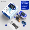 DR VAKU® Swadesi Pulse Oximeter Fingertip, Blood Oxygen Saturation Monitor Fingertip, Blood Oxygen Meter Finger Oximeter Finger with Pulse, with Four Color TFT Screen [Battery Included] – Blue